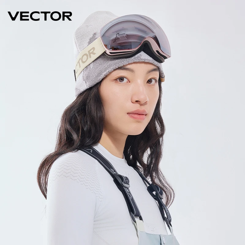 Vektor otg Ski Snowboard brille Frauen Männer Skifahren Brillen UV 400 Schnees chutz brille Erwachsenen Doppel kugelspiegel magnetisch