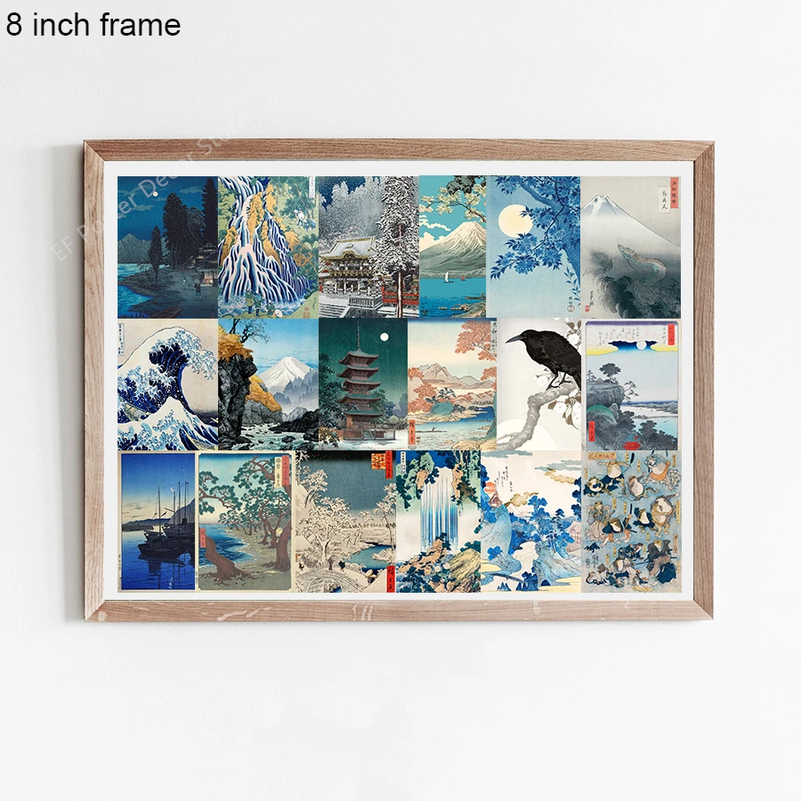 56pcs/set Japan Art Stickers Scenery Decoration Cards Laptop Computer Tablet Refrigerator Helmet Phone Case Frame Suitcase Decor