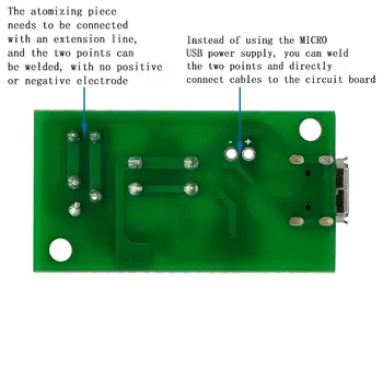1~10 ks USB mini zvlhčovač vzduchu DIY sady Mist Maker a Driver Deska s plošnými spoji Fogger Atomizační fólie Atomizer Sheet Mini Oscilační 10 nejlepší prodej obvod mini UPS - №7