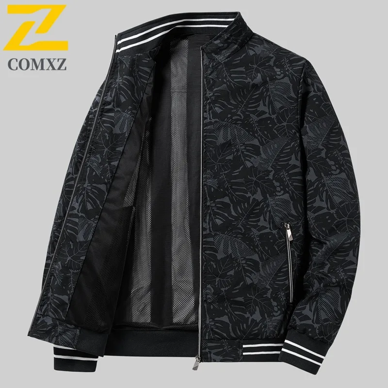 COMXZ Men Jacket 2025 Wrinkle Resistant Lightweight Business Casual Outdoor Hiking Travel Coat Breathable Windbreaker Jackets