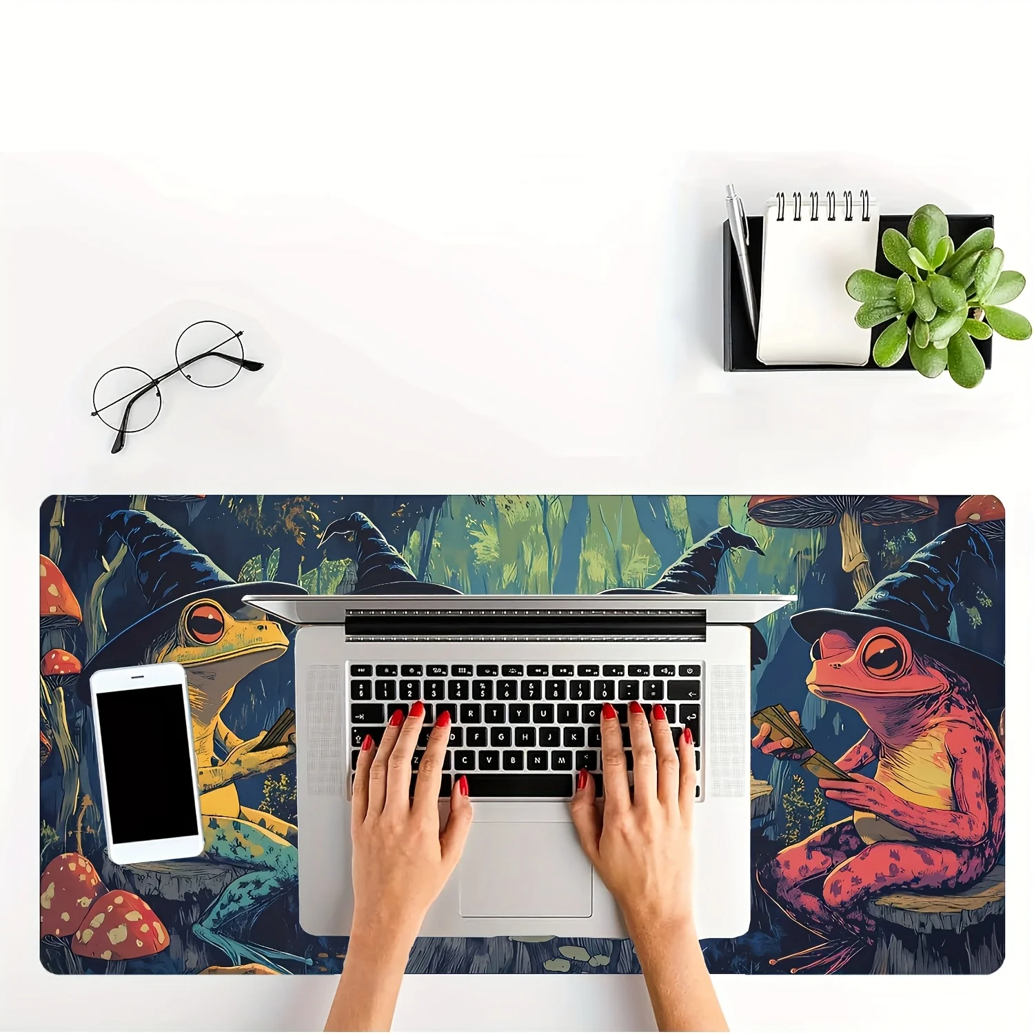 MTG-Themed Dartfrogs Playing Cards Large Mouse Pad Non-Slip Rubber Base playmat Desk Mat for Office Home Computer Accessories