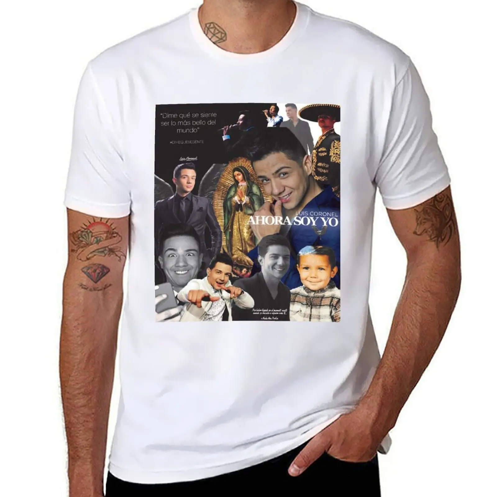 

Luis Coronel Collage T-Shirt man t shirt designer t shirt for man 100 percent cotton T-Shirt