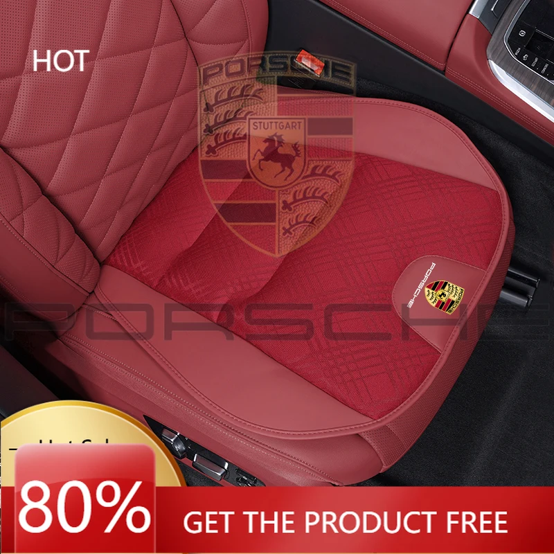 

Porsche Car Sticker Car Seat Cushion Cover Set Breathable Protector Mat Pad For Porsche 911 718 Taycan Panamera Cayenne Macan Bo