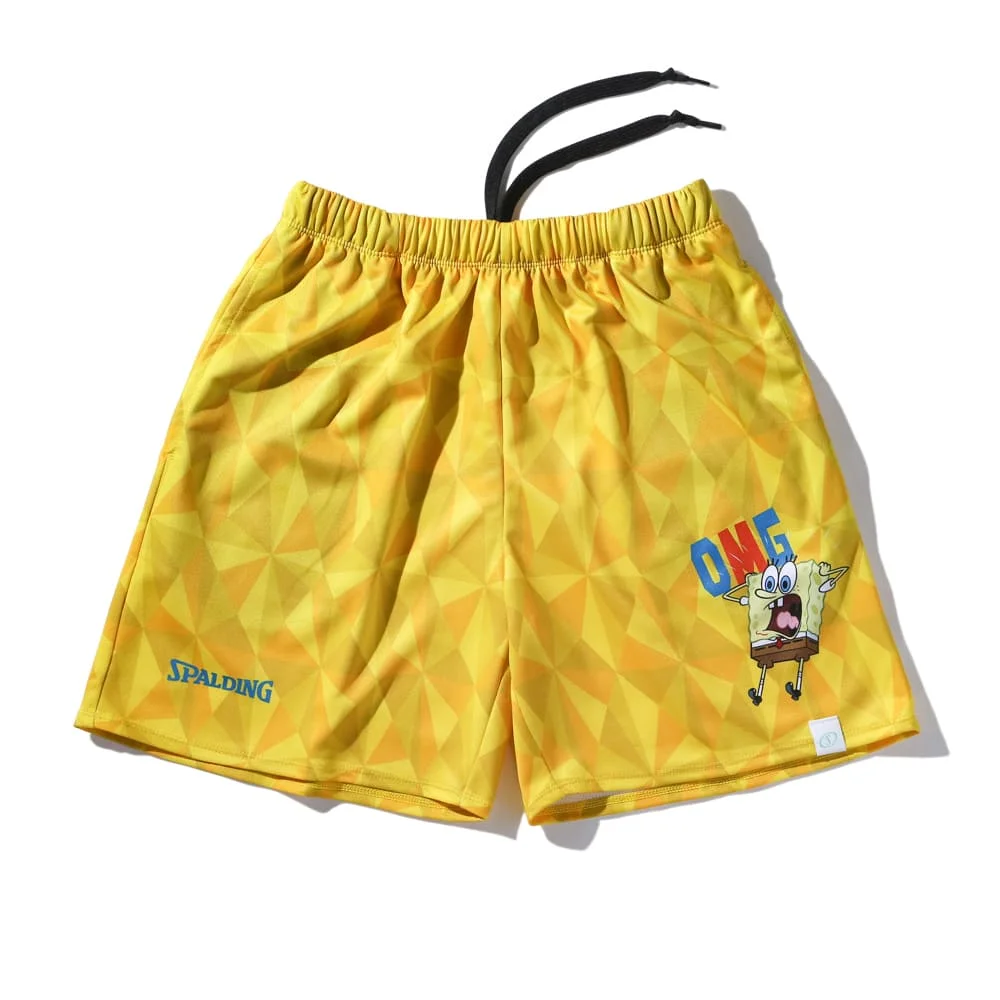 SpongeBob  Mesh Shorts Men Women Summer Quick Dry Breathable Sports Gym Casual Jogger Shorts