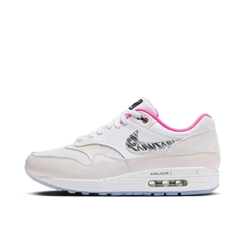 Nike Air Max 1 Men and Women Running Shoes with Air Cushion for Comfortable Non-slip Wear-resistant Outdoor Activities