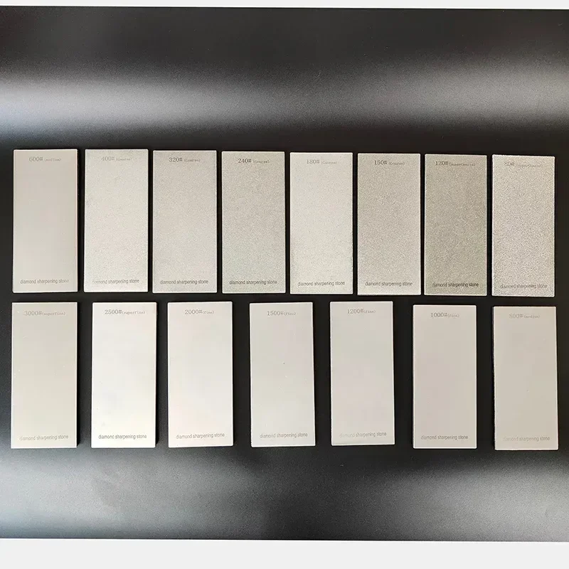 Diamond Sharpening Stone 80~3000 Grit Thin Diamond Sharpener Plate Polishing Disc Abrasive Sharpening Stone Grinding Stones Set