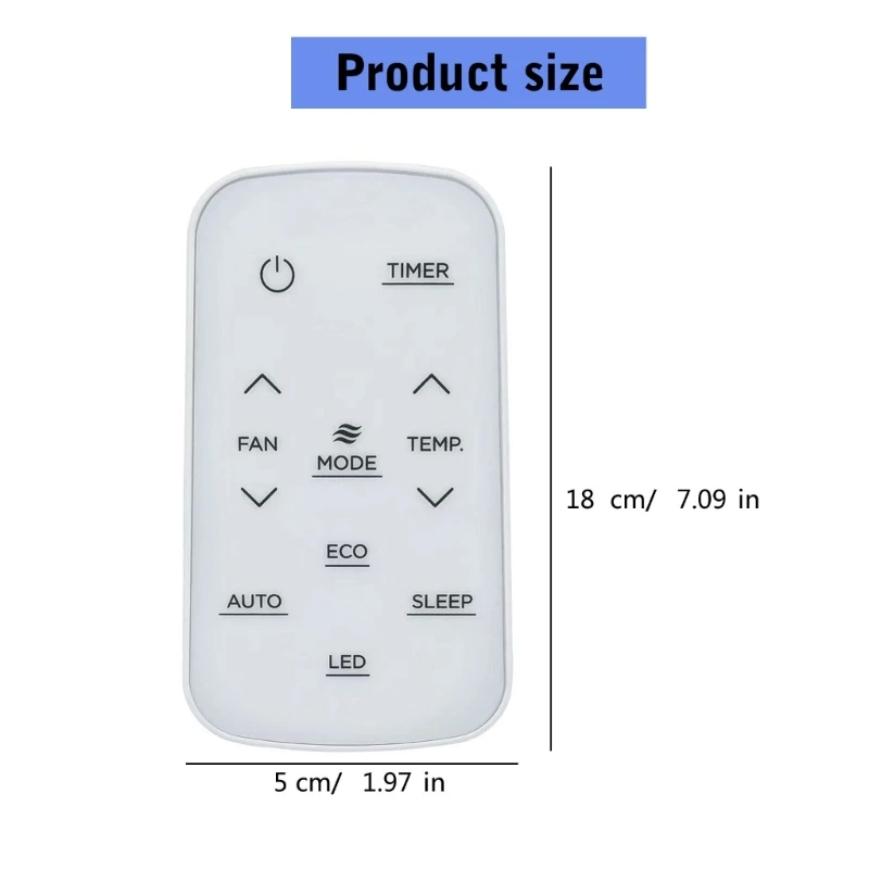 Controle remoto compatível para refrigeradores ar janela RG15CE, operação simples N2UB