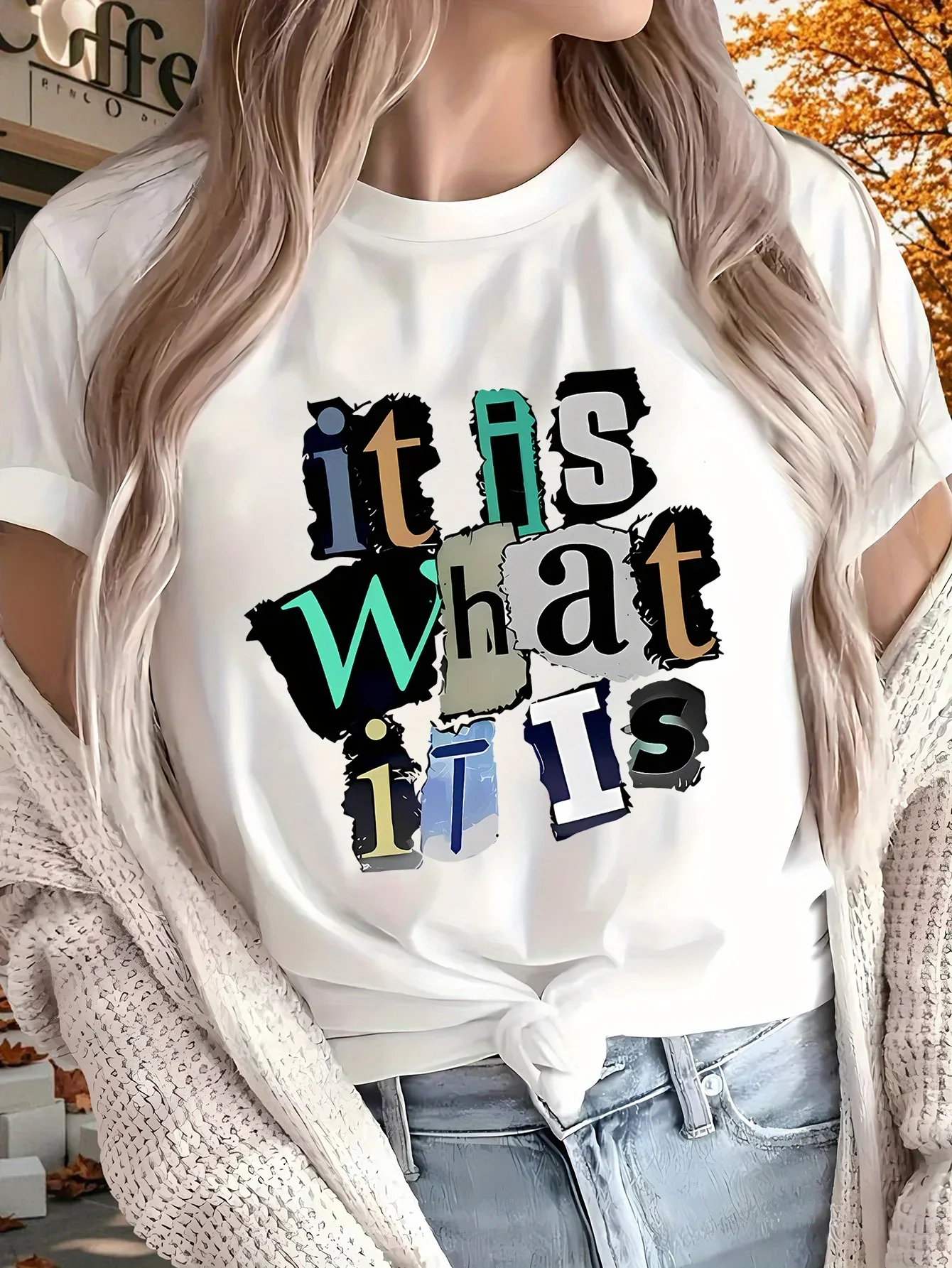 

Времена года можно носить для домашнего спорта на открытом воздухе What Itis Новая женская футболка с принтом и короткими рукавами Harajuku Повседневные модные футболки