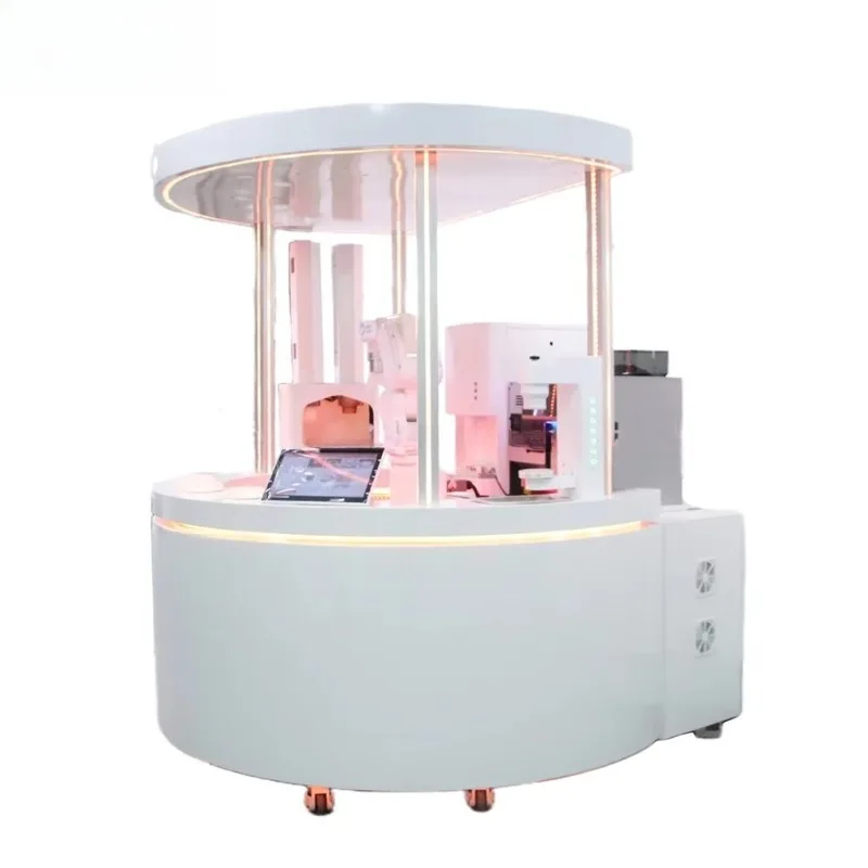 6 Axis Robotic Coffee Vending Machine Professional Auto Espresso Stainless Steel Customized 24H Unattended Commercial Venues