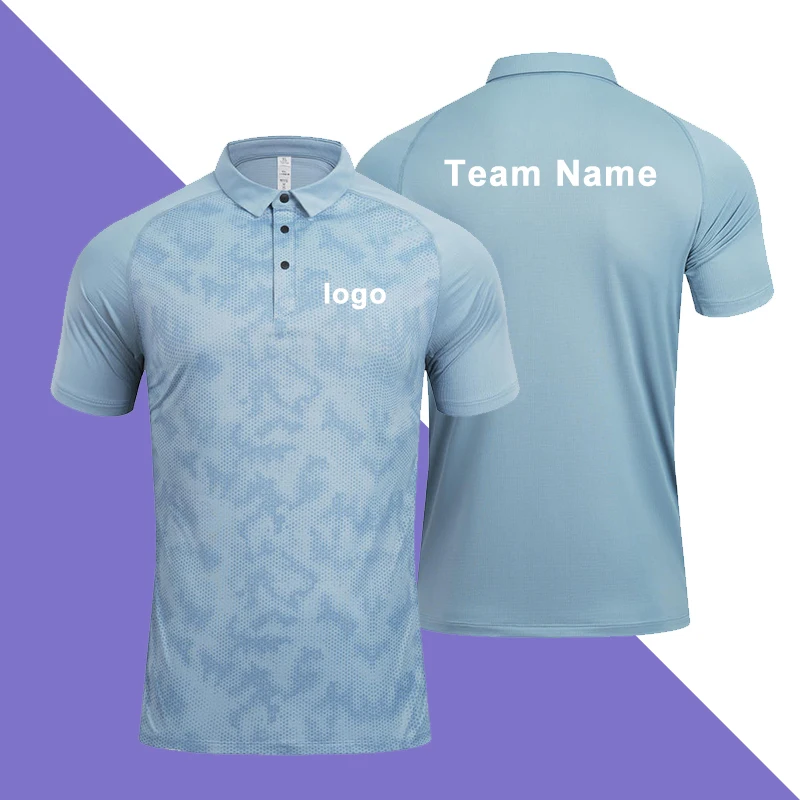 customized LOGO Sports Polo Casual New Printed single-breasted pullover Men POLO Shirt Man Top Short Sleeve Unisex LS-R379