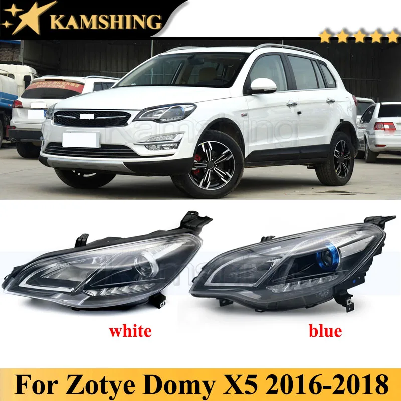 Kamshing For Zatye Domy X5 2016 - 2018 Front Bumper Head Light Lamp Head Lamp Light Headlamp Headlight Car Light