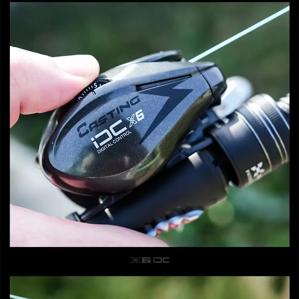 HASIDA X6 DC Electronic Brake Baitcasting Reel Anti-Explosion Line