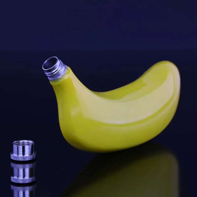 สแตนเลสสตีลกล้วยไวน์หม้อแฟชั่นไวน์หม้อวิสกี้ขวดสะโพกขวด Creative Drinker หม้อแอลกอฮอล์แบบพกพา Drinkware ขวด