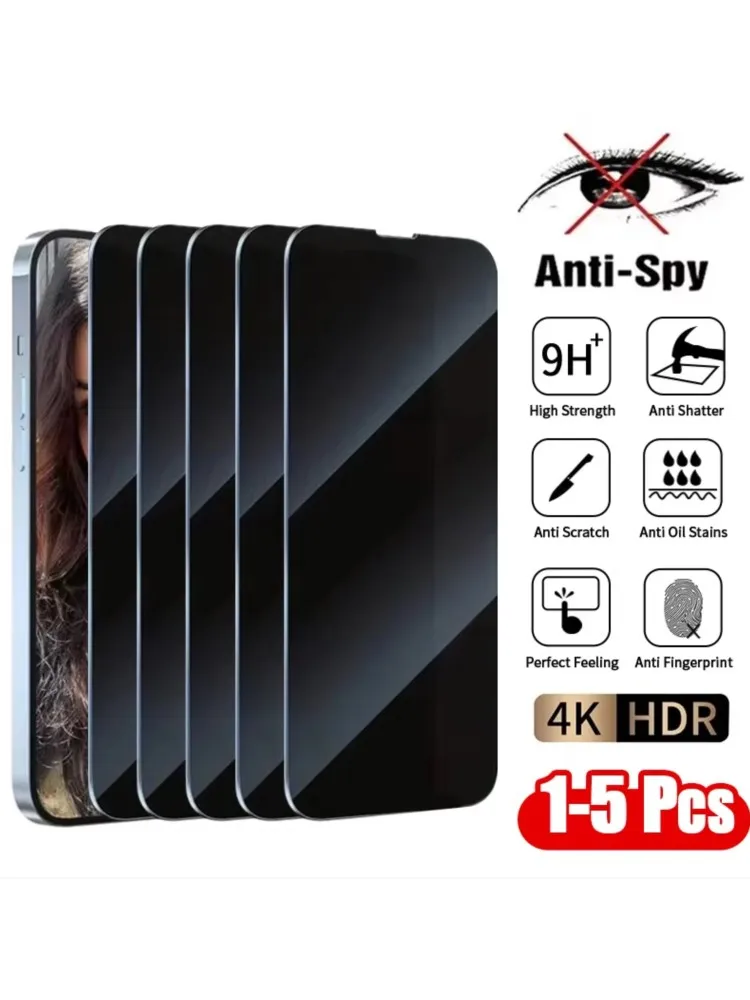 1-5 Stück für Google Pixel 11 10 9 Pro XL 11 10 9 8 Pro 10A 9A 8A 7A 6A, Displayschutzfolie aus gehärtetem Glas mit oleophobem Film und Sichtschutz