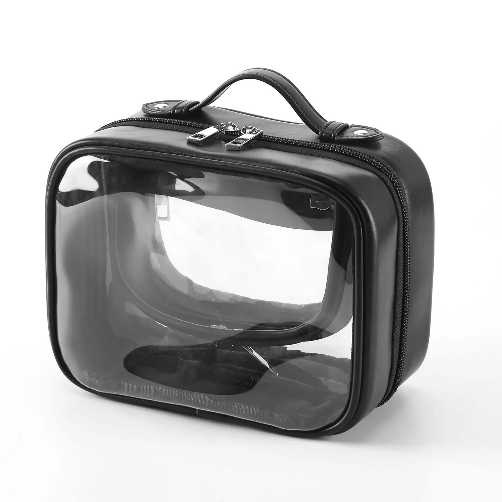 Borsa per il Trucco Trasparente, Essenziale per Viaggi e Shopping all'Aperto per Signore - Borsa Leggera e Resistente all'Acqua