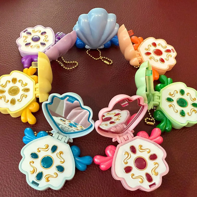 Auténtico Gashapon Japonés de Bandai, Mermaid Melody Pichi Pichi Pitch Aqua-Pitch, Dispositivo de Transformación, Mini Espejo Compacto / Amuleto