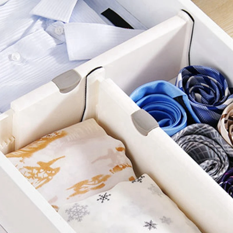 調節可能な引き出し仕切り,キャビネット引き出しセパレーター,キッチンとベッドルーム,3個