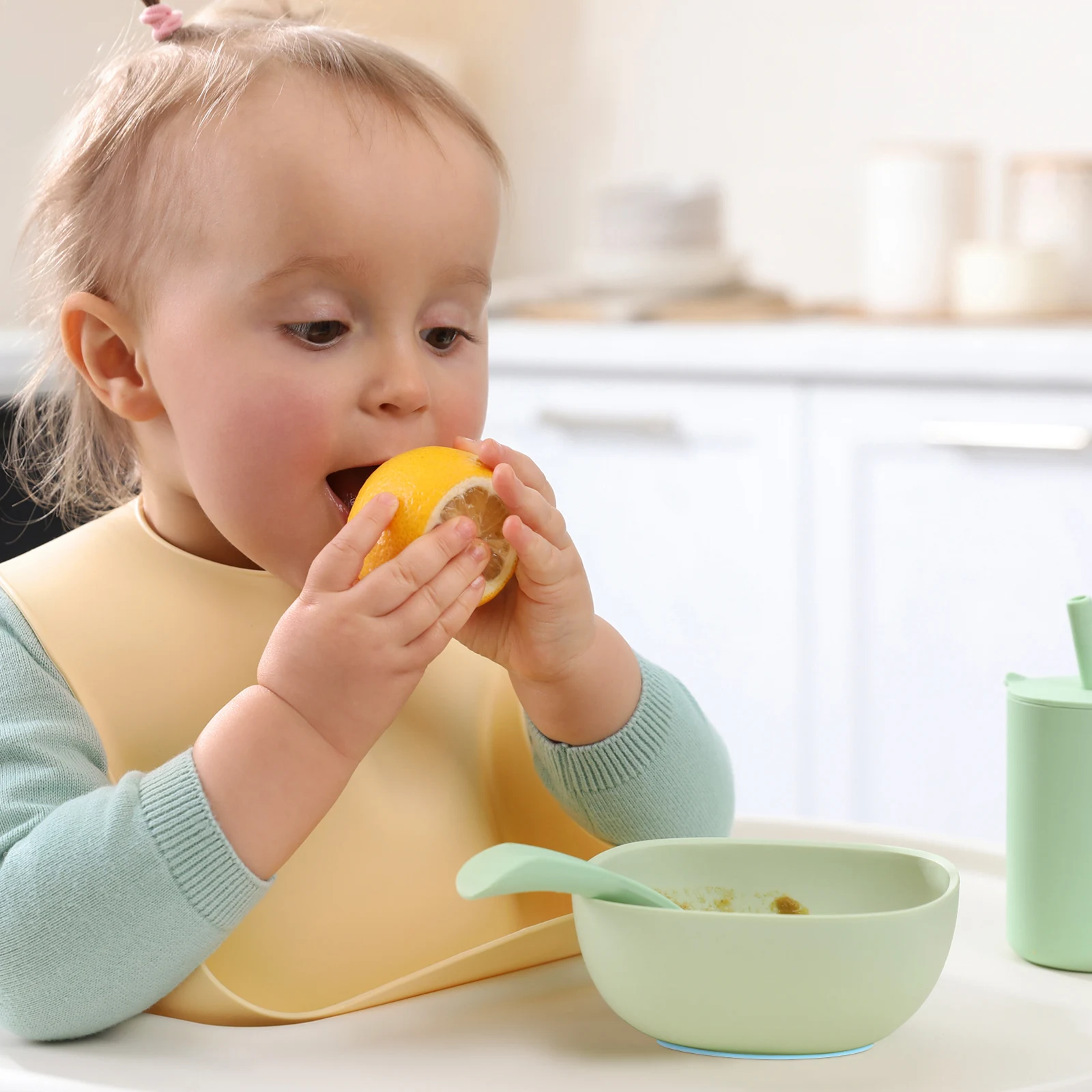 

3Pcs Silicone Suction Cup Bowls Double Sided Large Area Non-Slip Feeding Plate Holder Tableware Suction Grip Dish