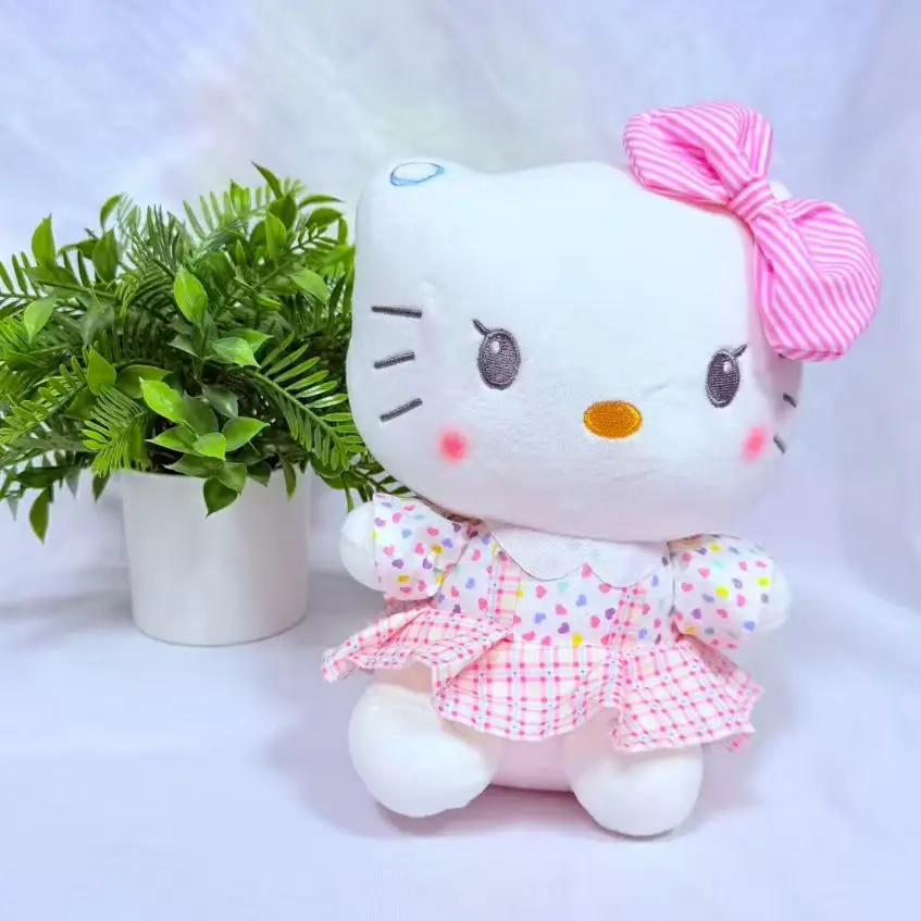 Hello Kitty Anime Hello Kitty Pluszaki Miękkie Poduszki Prezenty Urodzinowe Dla Dziewczynek Kawaii Hello Kitty Pluszowe Lalki
