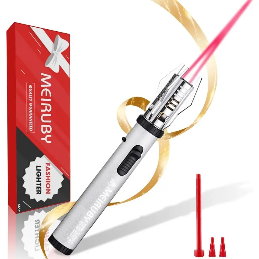 

Torch Lighter for Her Him, Women Mens Birthdays Gifts, Lightsaber Torch Flame Butane Lighter Gifts for Dad Grandpa Step Dad Papa
