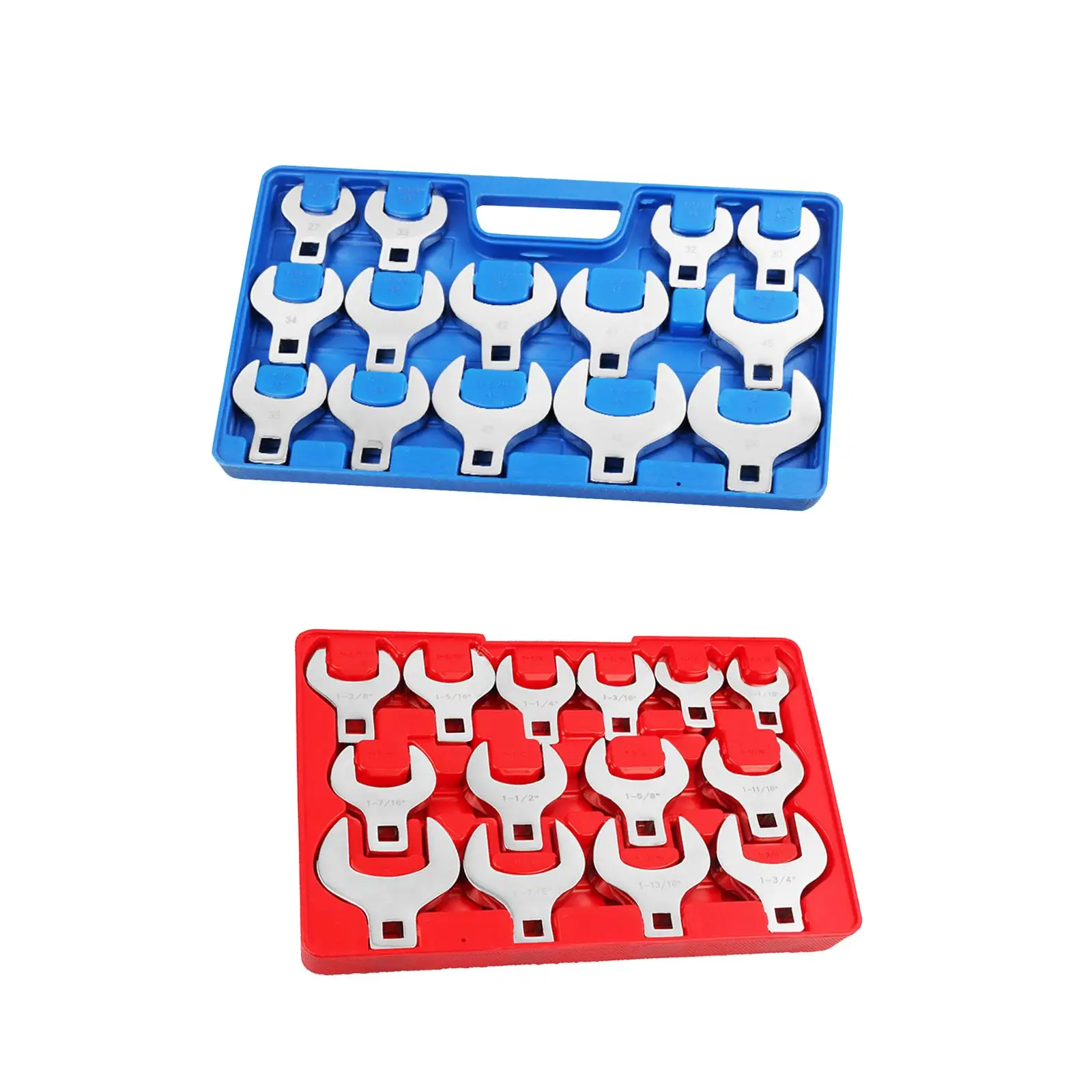 

14Pcs 1/2 inch Drive Crowfoot Wrench Set Open Ended Hard to Reach Areas Portable Sturdy Wear Resistant Repair Tools Brake Wrench