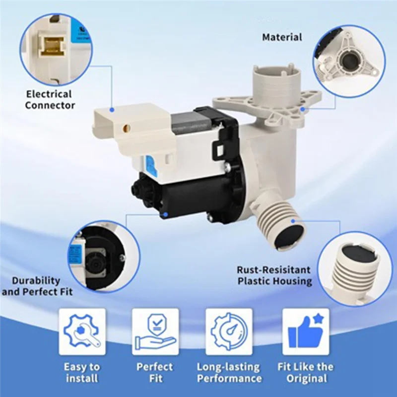 

Сливной насос сушильной машины BAAO для стиральной машины Frigidaire в сборе 5304524452, детали 5304515673 5304500535 AP6989734