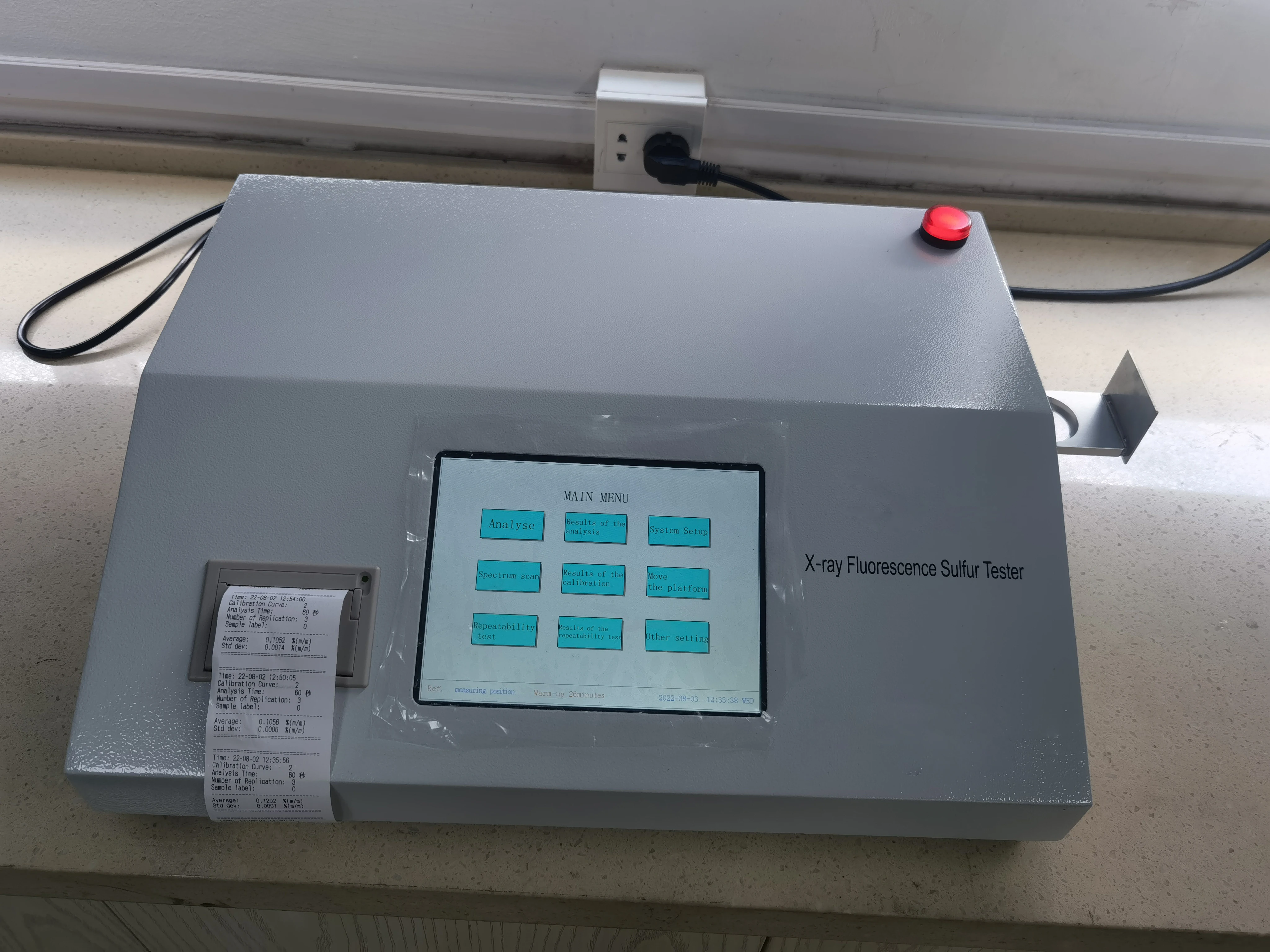 West Tune SYD-17040A astm d4294 X-Ray Fluorescence carbon/Sulfur Analyzer in petroleum products