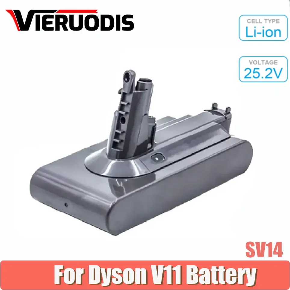 

For Dyson V11 SV14 Series 25.2V Rechargeable Battery 6800mAh Suitable Vacuum Cleaner Replacement Battery V11 970145-02