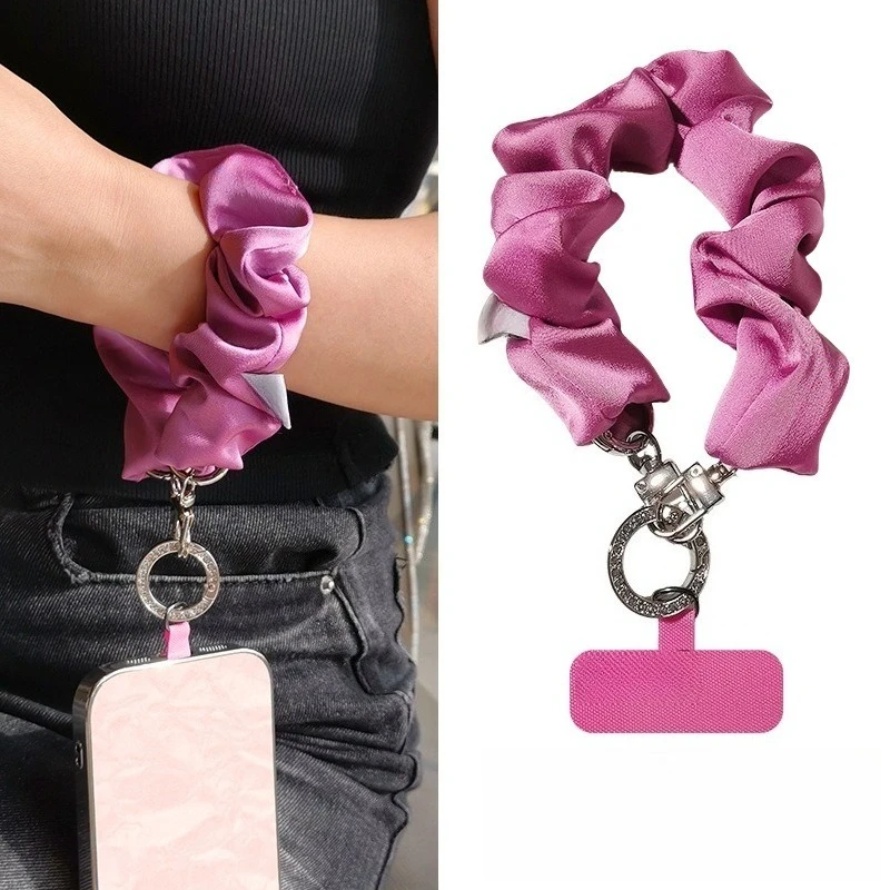 Fashionable Women's Elastic Band Strap Wrist Style Mobile Phone Hanging Rope for Outdoor Travel High Aesthetic Value