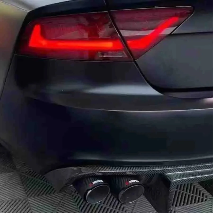 For Audi A7 C7.5 2016-2018 Regular KB Style Carbon Fiber Car Rear Bumper Diffuser Rear Splitters Spoiler Back lip Car Accessorie