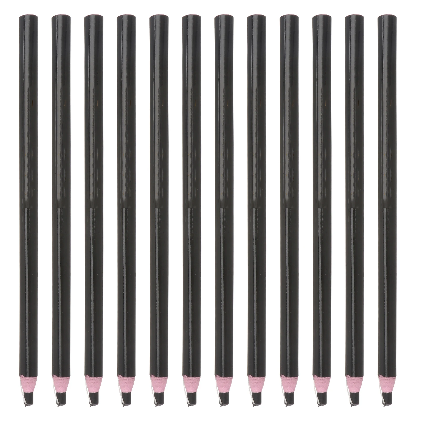 

12 PCS Pull Crayons Markers Chalk Line Pen Black Peel-Off Grease Pencil Porcelain
