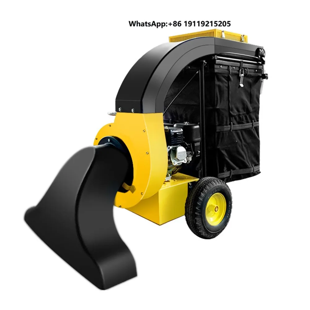 New Small Leaf Collector Machine 5.5Hp Petrol Engine 1 Year Warranty for Garden Street Park Fallen Leaves Collection