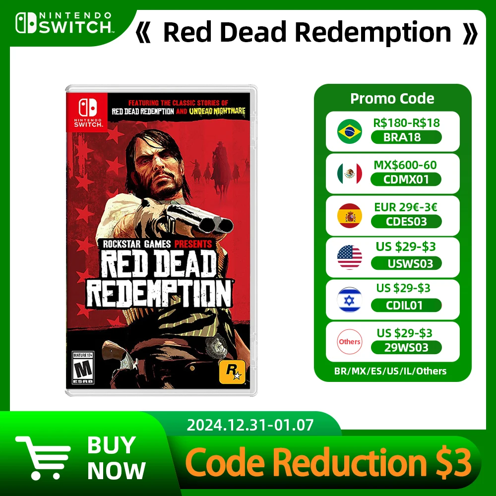 Nintendo Switch Game Deals -Red Dead Redemption- 100% Original Official Physical Game Card Adventure Genre for Switch OLED Lite