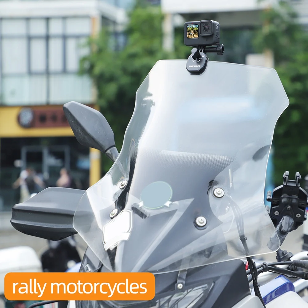 

HOT Motorcycle Windscreen Clamp Mount Accessories for Action GO Series Action Camera