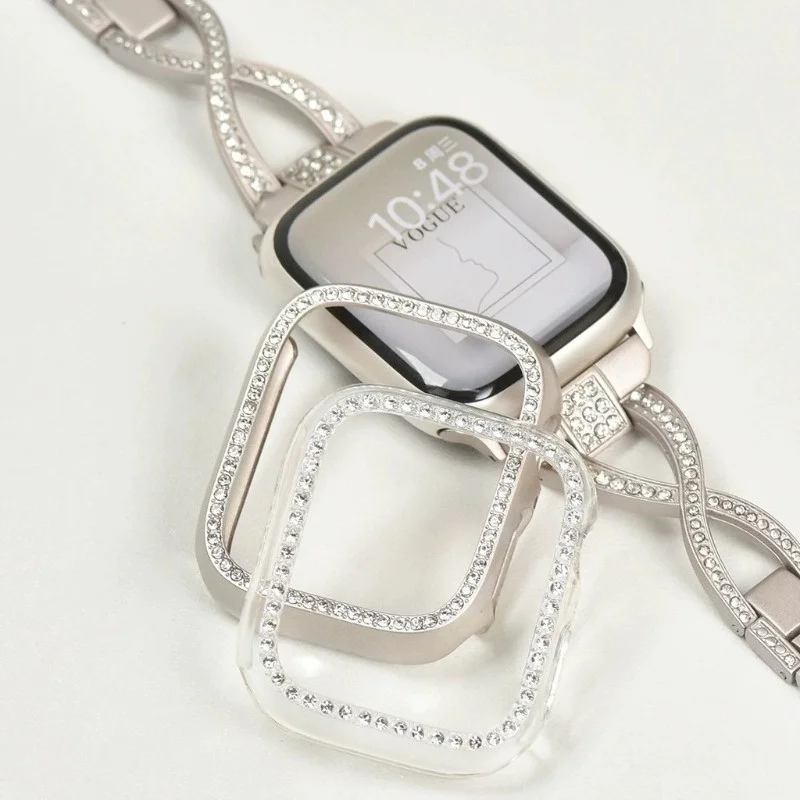 Diamant-Uhrengehäuse für Apple Watch 1-11 Ultra - usage example