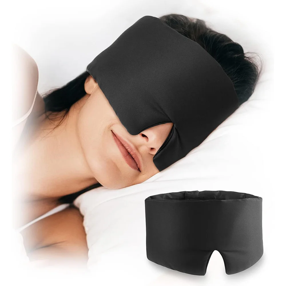 Large Natural Mulberry Silk Sleep Mask Soft and Comfortable Eye Mask Sleeping Aid Eye Mask Blackout Night Use Breathable