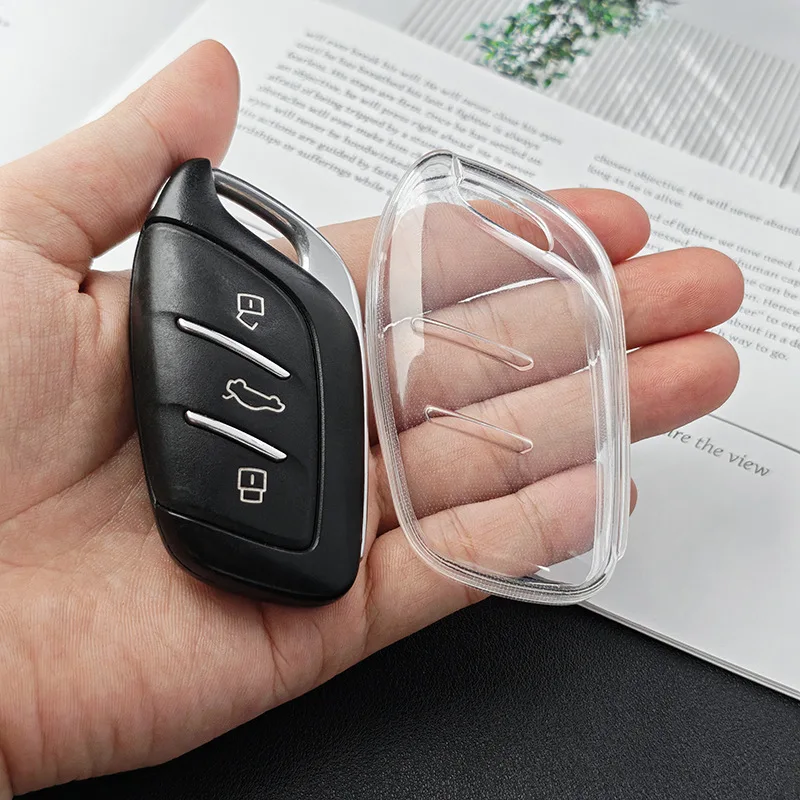 حافظة مفاتيح السيارة من البولي يوريثان غطاء حماية ناعم للتحكم عن بعد لـ MG 4 2023 Mg4 Ev MG HS GT ZS EV ZX MG5 MG6 Roewe RX3 RX5 RX8 ERX5 I6 I5
