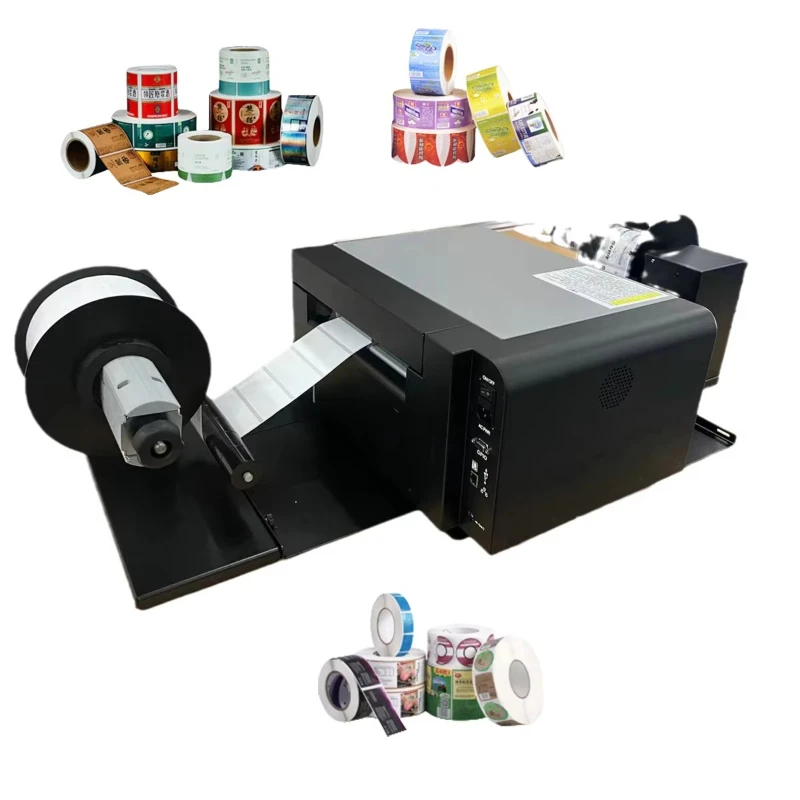 

Label color roll digital printing machine equipment Rotary self-adhesive sticker inkjet printer