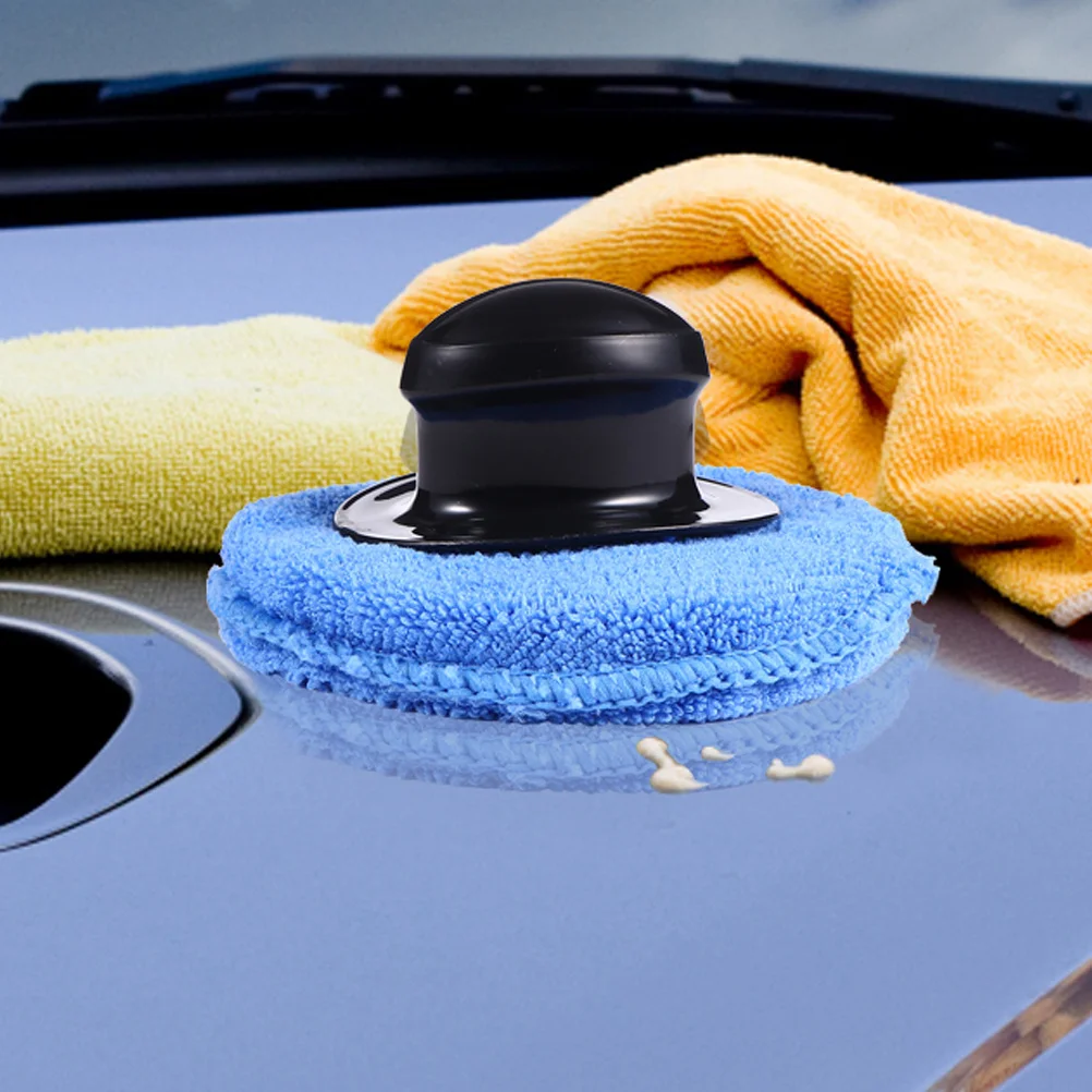 6 قطعة سيارة الشمع قضيب الإسفنج منصات تلميع عازلة منصات لسيارة تلميع الصبح أدوات تنظيف الشمع قضيب الوسادة #4