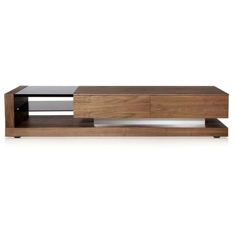 

Walnut TV Cabinet Designs Glass Table TV Unit