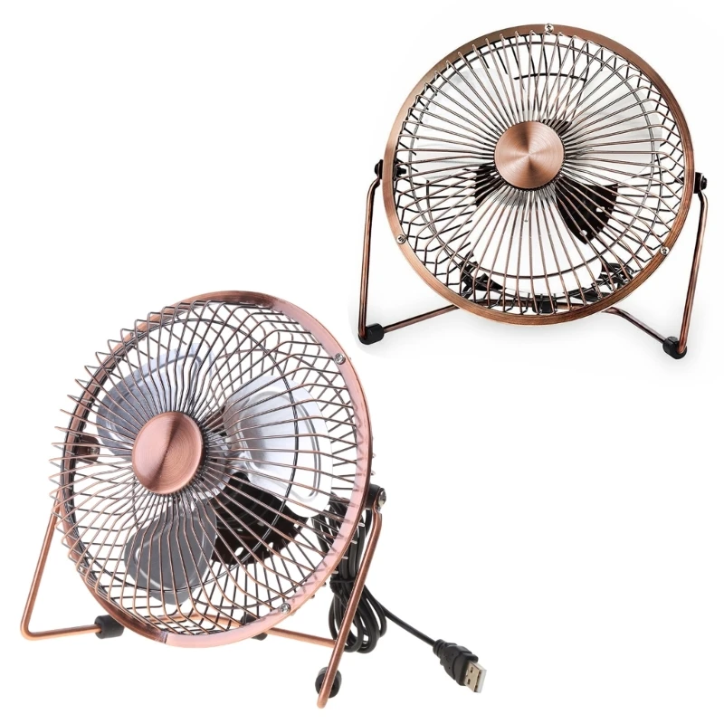 

4/6inch USB Desk Fan Portable Table Cooling Fan Adjustable 360 Degree Rotatable Dropship