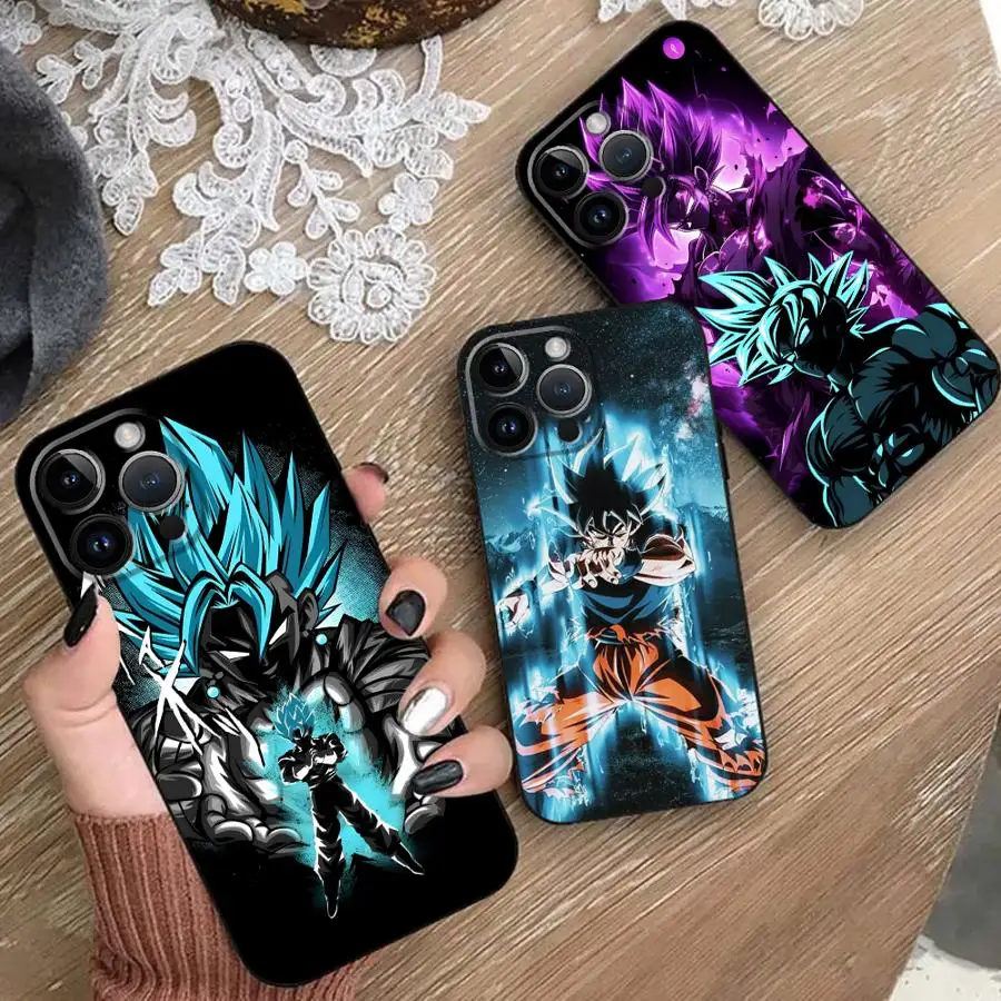 

Dragon Ball Super Saiyan Goku Soft Cover Case for iPhone 14 16Pro Max 12 Mini 7 6s 15 SE XS X XR 13 Pro 11 16e 8 Plus