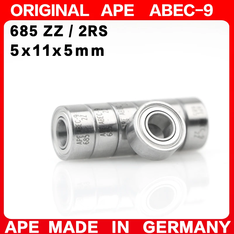 10-200PCS Germany ABEC-9 Bearing 685 685RS ZZ 2RS 5x11x5 mm 685-2RS 685ZZ Z  RS LB LU - 2Z Miniature Precision Ball Bearings