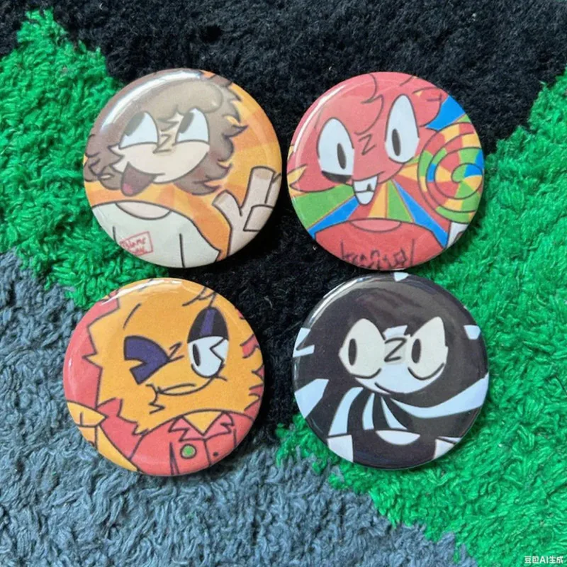 

Forsaken pins !! Two-time, Elliot, Coolkidd, Shedletsky，Cute cartoon game Character badge