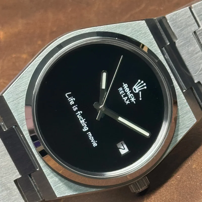 Mechanical Watch with NH35 Movement from Japan Super Player Series 40.5mm Dial Modified Watch with Sapphire Mirror Steel Body