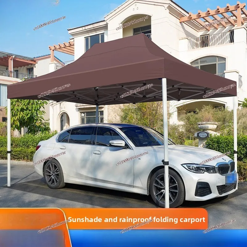 Outdoor Folding Tent Outdoor Parking Shed Sunshade Rainproof Trolley Retractable Canopy Family Car Sunscreen Hood