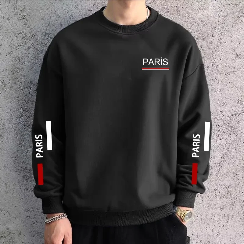 الخريف المبيعات الساخنة رجالي بلوزات الطباعة عادية بلوزات مستديرة العنق في الهواء الطلق اللياقة البدنية الرياضة الركض ملابس رجالي موضة الشارع الشهير #1