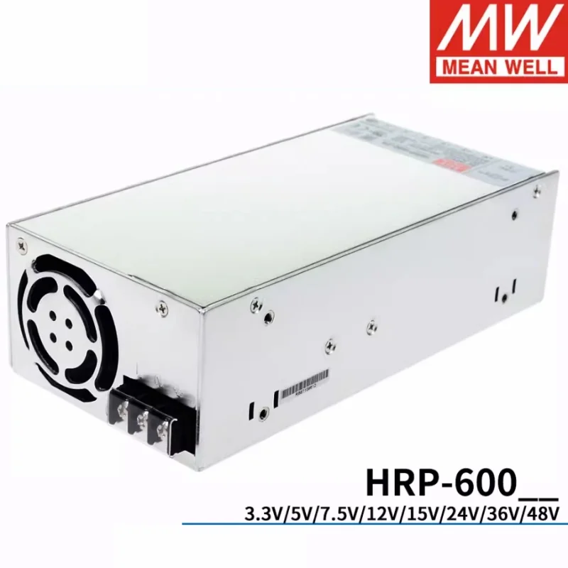MEAN WELL Power Supply HRP-600-3.3 HRP-600 HRP-600-5 HRP-600-7.5 HRP-600-12 HRP-600-15 HRP-600-24 HRP-600-36 HRP-600-48 600W