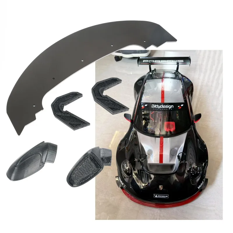 الجبهة الفاصل والتنانير الجانبية مرآة مجموعة ل Bittydesign 1/7 P-GT3R ARRMA مخالفة F1 RC طقم ترقية جسم السيارة الملحقات