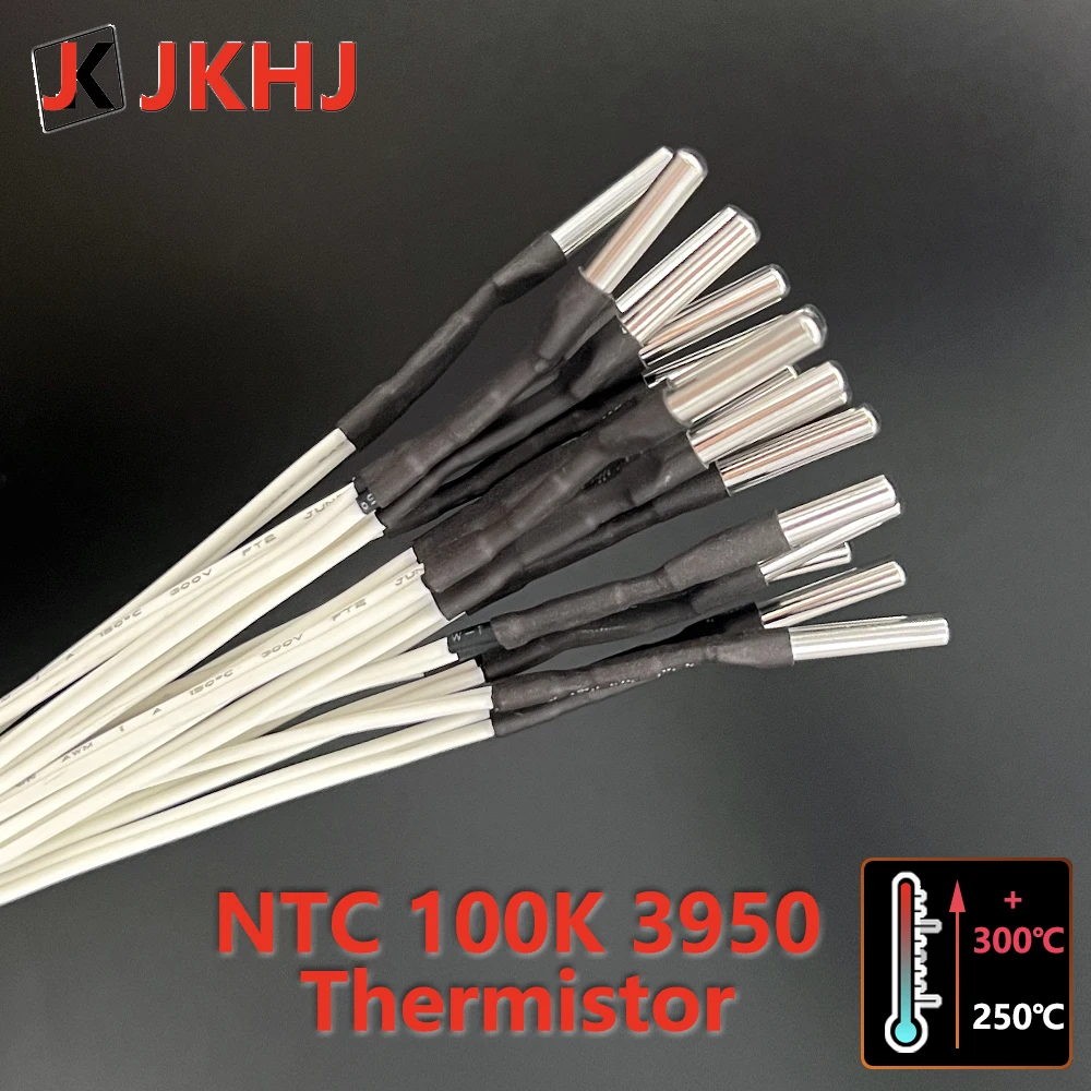 Części drukarki 3d HT-NTC B3950 100K termistorowy czujnik temperatury dla rezystora wysokiej temperatury 3*20MM akcesoria Hotend